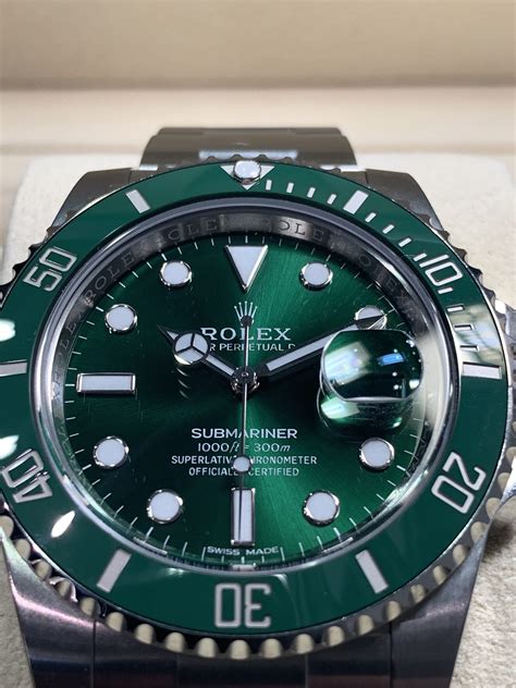 rolex hulk submariner green